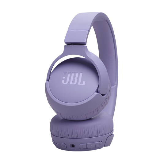 JBL Tune 670NC - Purple - Adaptive Noise Cancelling Wireless On-Ear Headphones - Detailshot 2 image number null
